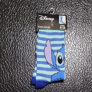 Disney Blue and Purple Stitch Socks